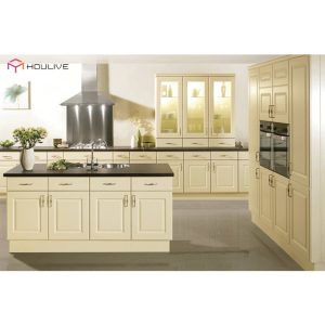 Self-Meeting Stable Maple Wooden Raised Panel Kitchen Cupboards